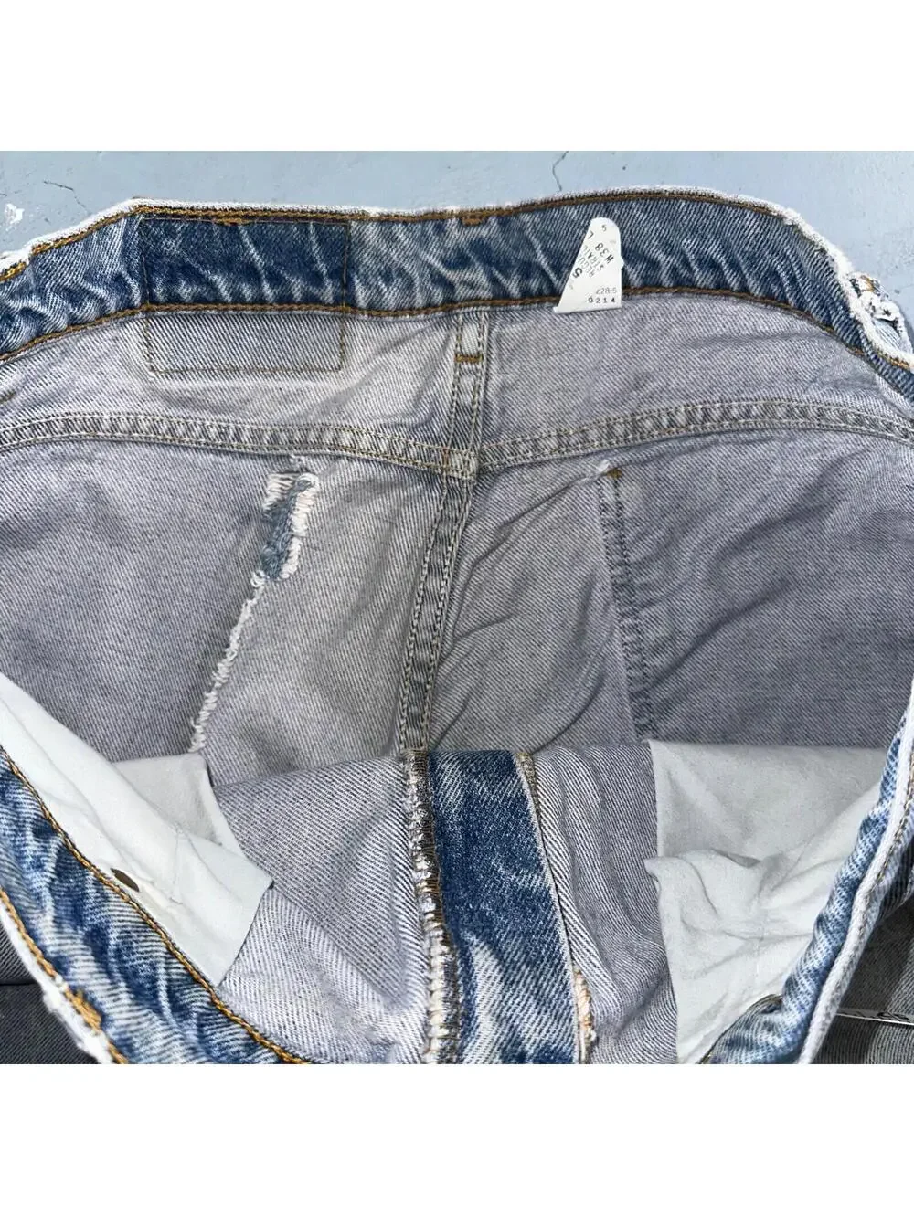 Levis 505 Vintage 90s Mexico Orange Tab Jeans 38x32 Blue Light Wash Act 36x30